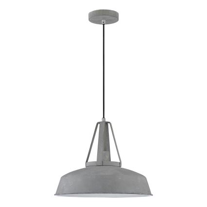 Suspension LED sur câble RYAN 1xE27/60W/230V gris