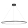 Suspension LED sur câble SATURNO, 65 W, 230 V, Ø 120 cm, IP44, noir