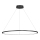 Suspension LED sur câble SATURNO LED/57W/230V Ø 100 cm IP44 noir