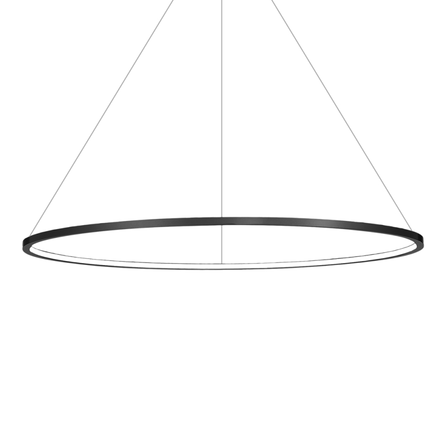 Suspension LED sur câble SATURNO LED/57W/230V Ø 100 cm IP44 noire
