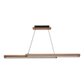 Suspension LED sur câble SENTO/19W/230V bois