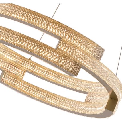 Suspension LED sur câble TARJA LED/36W/230V 3000/4000/6000K Ø 60 cm dorée