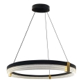 Suspension LED sur câble TRIANGLE LED/40W/230V 3000/4000/6000K Ø 60 cm noire