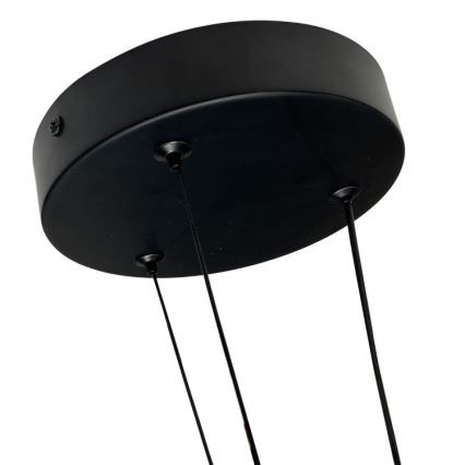 Suspension LED sur câble TRIANGLE LED/40W/230V 3000/4000/6000K Ø 60 cm noire