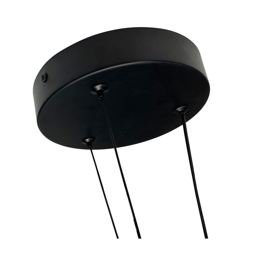 Suspension LED sur câble TRIANGLE LED/40W/230V 3000/4000/6000K Ø 60 cm noire