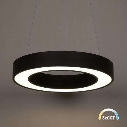 Suspension LED sur câble UNION, 40 W, 230 V, 3000/4000/6500 K, Ø 40 cm, noire