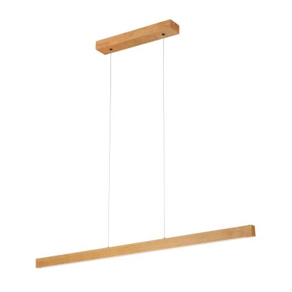 Suspension LED sur câble VERDE LED/18W/230V 3000K 106 cm chêne