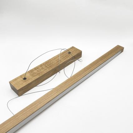 Suspension LED sur câble VERDE LED/18W/230V 3000K 106 cm chêne