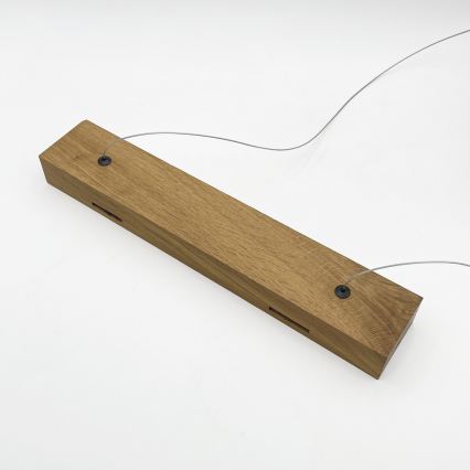 Suspension LED sur câble VERDE LED/18W/230V 3000K 76 cm chêne