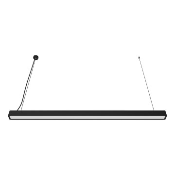 Suspension LED sur câble / version plafonnier / 44W / 230V 4000K 120 cm noire