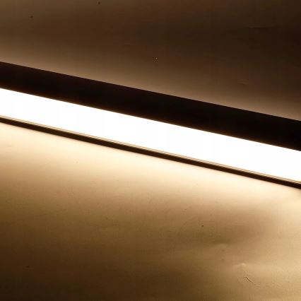 Suspension LED sur câble / version plafonnier / 44W / 230V 4000K 120 cm noire