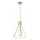 Suspension LED sur câble ZING LED/19W/230V dorée