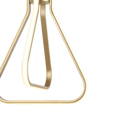 Suspension LED sur câble ZING LED/19W/230V dorée