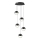 Suspension LED sur câble ZIREA LED/30W/230V noir
