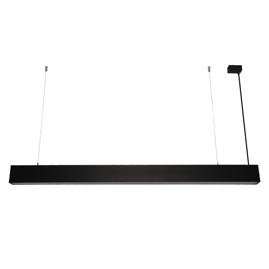 Suspension LED suspendue par câble 55W/230V 3000/4000/6500K 120 cm noire