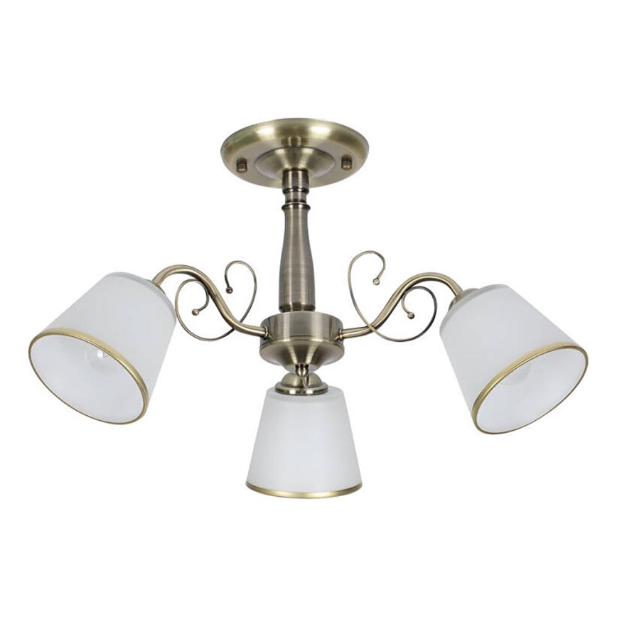 Suspension LOSANNA 3xE14/40W/230V en laiton