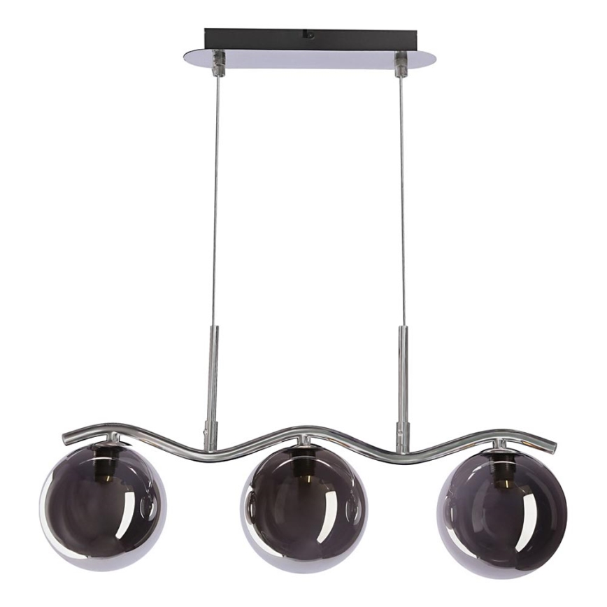 Suspension LUMOS 3xG9/20W/230V noir fumé
