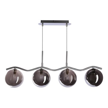 Suspension LUMOS 4xG9/20W/230V noir fumé