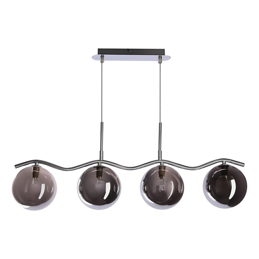Suspension LUMOS 4xG9/20W/230V noir fumé
