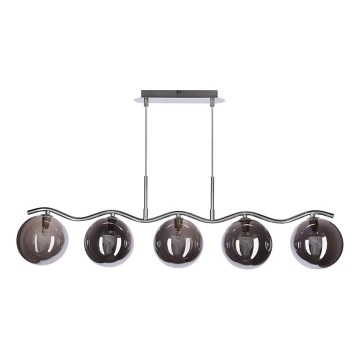 Suspension LUMOS 5xG9/20W/230V noir fumée