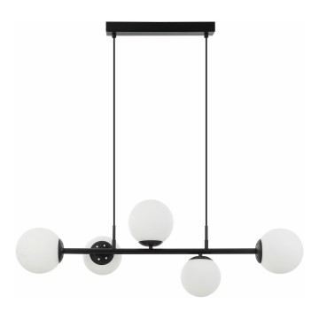Suspension MADDIE 5xE14/5W/230V noir