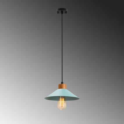 Suspension MANAVGAT 1xE27/40W/230V bleue/marron