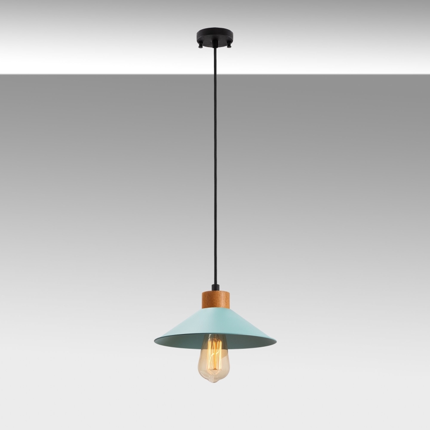 Suspension MANAVGAT 1xE27/40W/230V bleue/marron