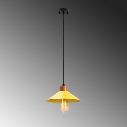 Suspension MANAVGAT 1xE27/40W/230V jaune/marron