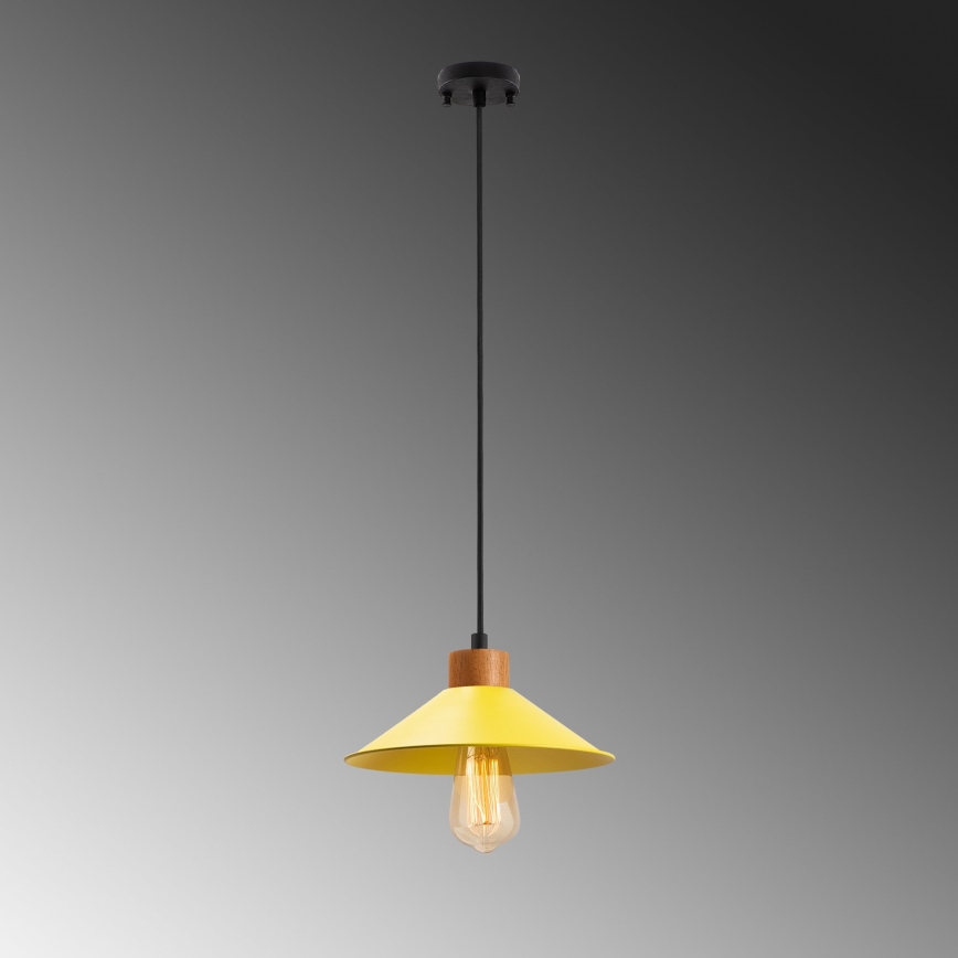 Suspension MANAVGAT 1xE27/40W/230V jaune/marron