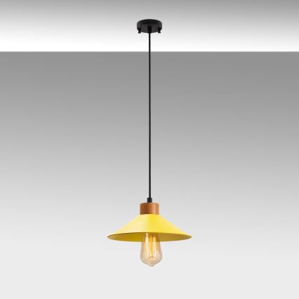 Suspension MANAVGAT 1xE27/40W/230V jaune/marron