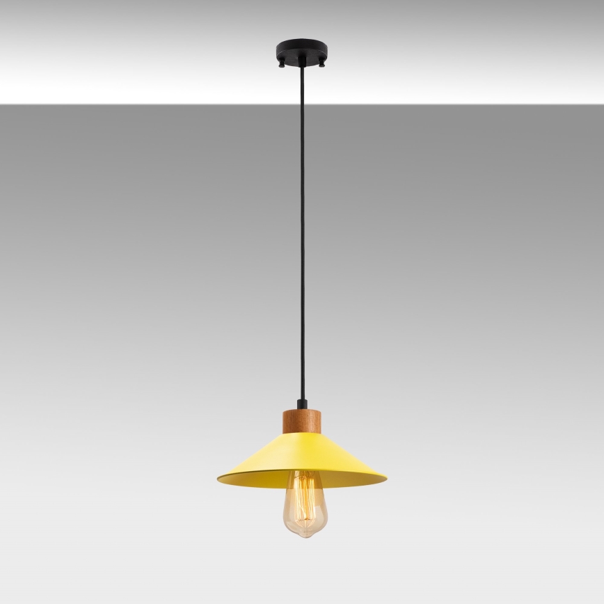 Suspension MANAVGAT 1xE27/40W/230V jaune/marron