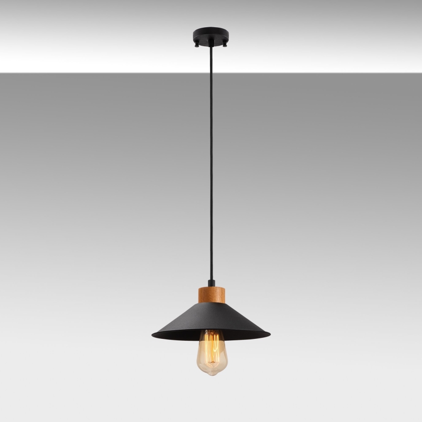 Suspension MANAVGAT 1xE27/40W/230V noir/marron