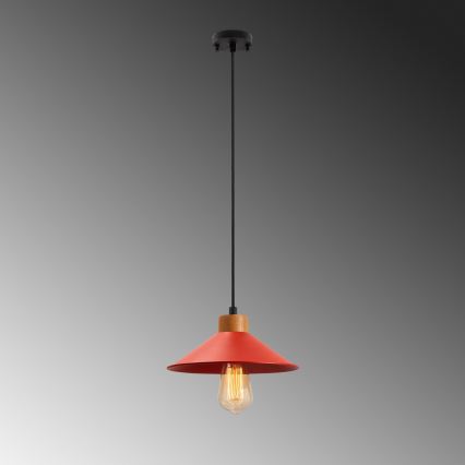 Suspension MANAVGAT 1xE27/40W/230V rouge/marron