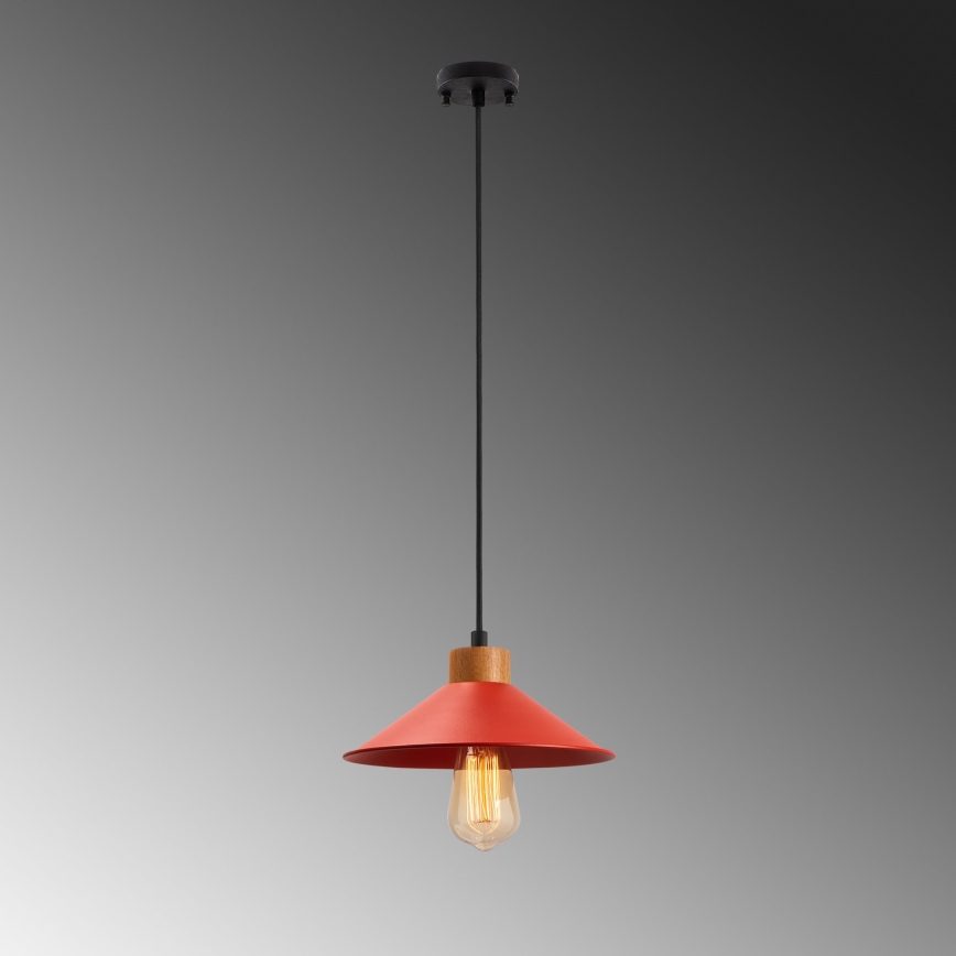 Suspension MANAVGAT 1xE27/40W/230V rouge/marron