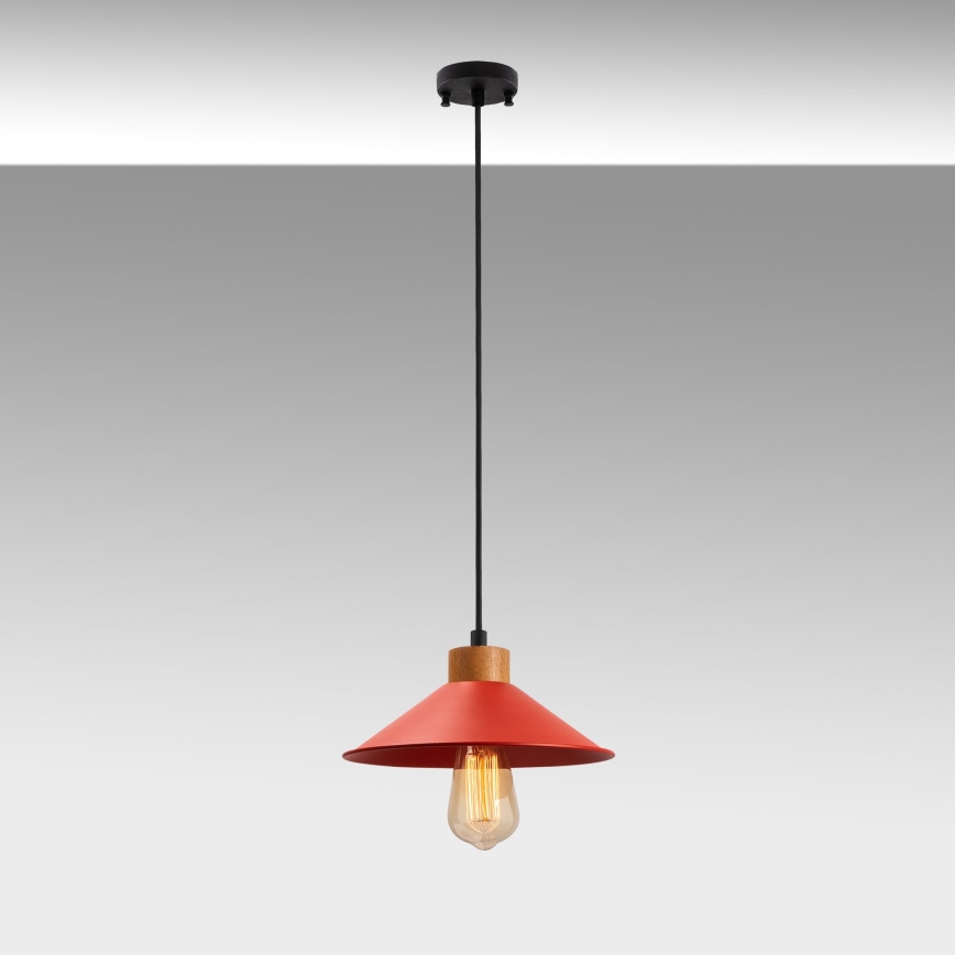 Suspension MANAVGAT 1xE27/40W/230V rouge/marron