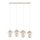 Suspension MIKO sur câble, 4xE27/15W/230V, blanc/beige