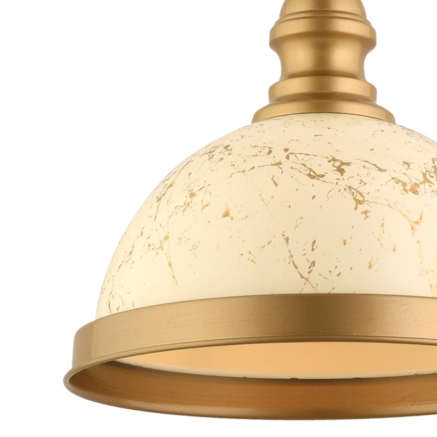 Suspension MONZA 1xE27/40W/230V diamètre 29 cm crème/bronze