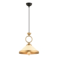 Suspension MONZA 1xE27/40W/230V diamètre 30 cm crème/bronzé