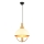 Suspension MONZA 1xE27/40W/230V diamètre 30 cm crème/or