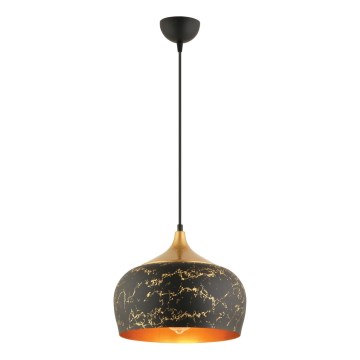 Suspension MONZA 1xE27/40W/230V, diamètre 30 cm, noir/bronze