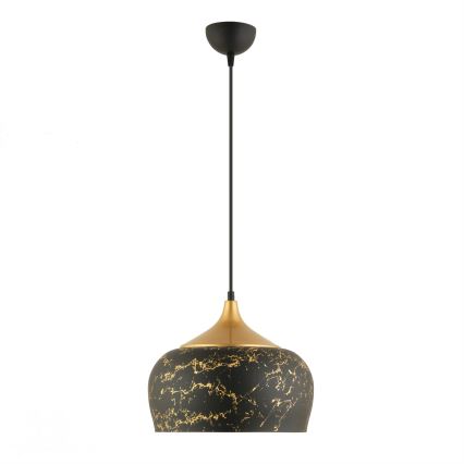 Suspension MONZA 1xE27/40W/230V, diamètre 30 cm, noir/bronze