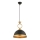 Suspension MONZA 1xE27/40W/230V diamètre 30 cm noir/bronzé