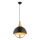 Suspension MONZA 1xE27/40W/230V diamètre 30 cm noir/or