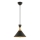 Suspension MONZA 1xE27/40W/230V Ø 25 cm noir/or