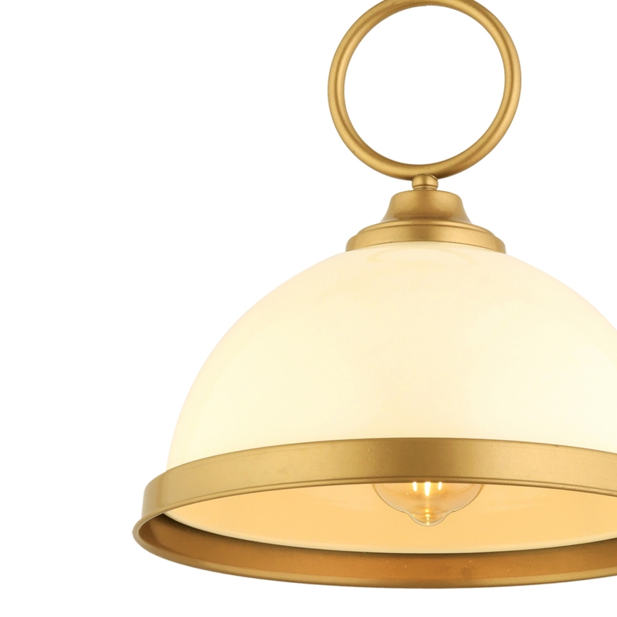 Suspension MONZA 1xE27/40W/230V Ø 26 cm crème/bronze