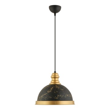 Suspension MONZA 1xE27/40W/230V Ø 29 cm noir/bronze