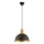 Suspension MONZA 1xE27/40W/230V Ø 29 cm noir/bronze