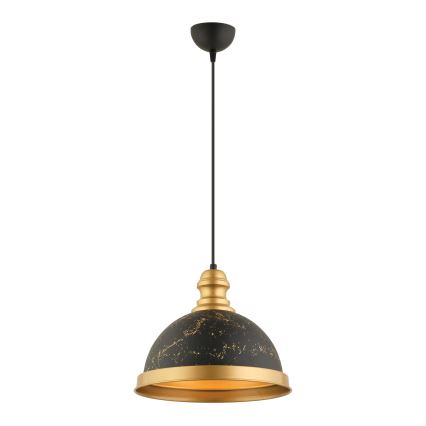 Suspension MONZA 1xE27/40W/230V Ø 29 cm noir/bronze