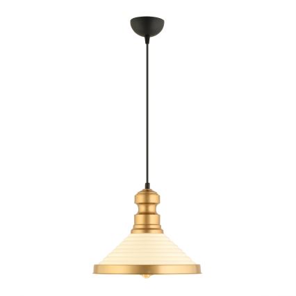 Suspension MONZA 1xE27/40W/230V Ø 30 cm crème/or