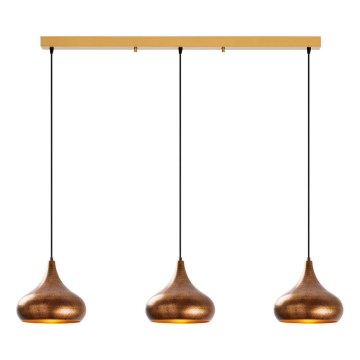 Suspension MUBA 3xE27/40W/230V, cuivre
